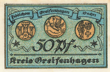 Greifenhagen Pommern Notgeldschein Gryfino 1917
