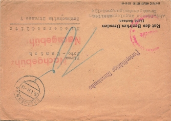 Postage required official matter council of the district additional fee o Dresden N25 April 26, 1951