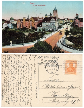 Posen An der Schlossbrücke o 31.8.1916