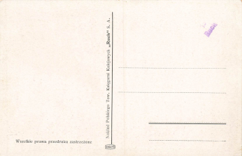 Posen Bibliothek Künstlerkarte Rozankowski Poznan * um 1920