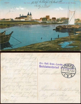 Posen Warthe Feldpost Ers.-Batl, Gren.-Landw.- Reg. 109 o 26.3.1915