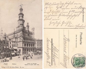Poznan Town Hall or Military Training Area 17.6.1908
