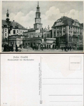 Posen Rathau Gau capital of the Wartheland * approx. 1940