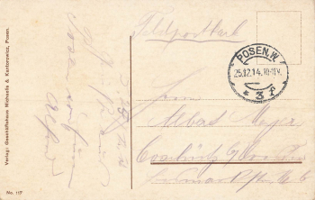 Posen Rathaus Poznan o 1914