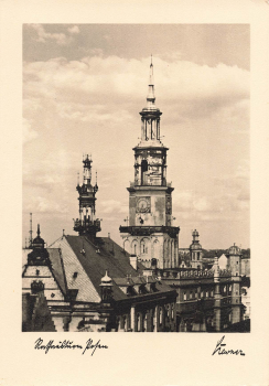 Posen Rathaus Poznan * um 1940
