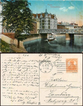 Posen Wallischei Bridge o 6.8.1916
