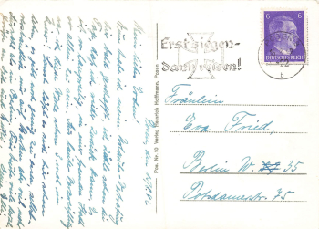 Posen Reichspostdirektion Wartheland Poznan o 1942