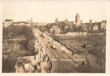 Posen Theatre Bridge Wartheland Poznan * around 1940