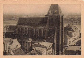Thorn Johanneskirche Toruń WHW Karte 1933