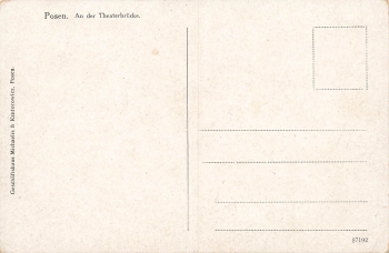 Posen Theatre Bridge Wartheland Poznan * around 1910