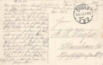 Posen Akademie und Bismarck-Denkmal Wartheland Poznan o 1914