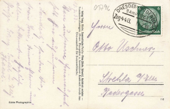 01796 Posta-Pirna near Oberposta Railway Post Dresden-Bodenbach Train 448 o 1933