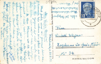 01814 Postelwitz Bad Schandau Elbsandsteingebirge o 1953