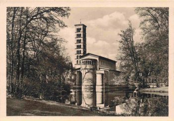 Potsdam Friedenskirche alte Ansichtskarte * um 1950
