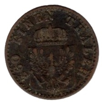 Prussia 1 Pfennig 1860 A Frederick William VI.