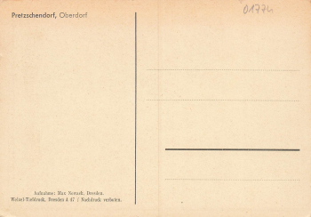 01774 Pretzschendorf Klingenberg Oberdorf * um 1940