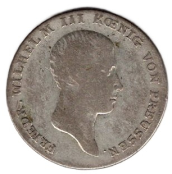 Preußen 1/6 Reichstaler Silber 1816 A Friedrich Wilhelm III.