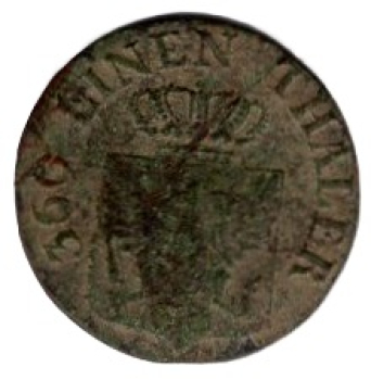 Preussen 1 Pfennig 1822 A Friedrich Wilhelm III.