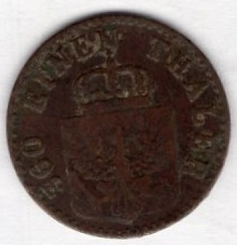 Preussen 1 Pfennig 1855 A Friedrich Wilhelm VI.