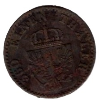 Prussia 1 Pfennig 1869 B Wilhelm I.