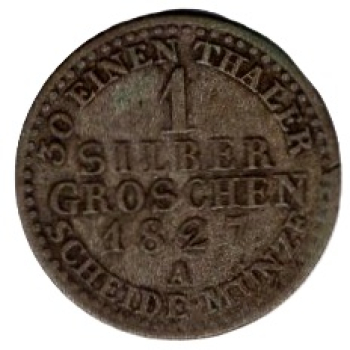 Preussen 1 Silbergroschen 1827 A Friedrich Wilhelm III.