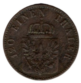 Preussen 3 Pfennig 1848 A Friedrich Wilhelm VI.