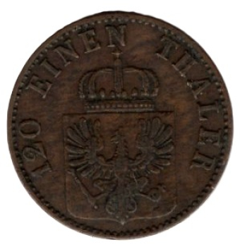Prussia 3 Pfennig 1862 A Wilhelm I.