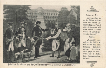 Prussia Frederick the Great and the mill owner of Sansscouci * 1910