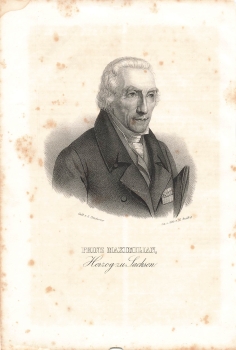 Prince Maximilian Duke of Saxony original lithograph M. Knäbig around 1830