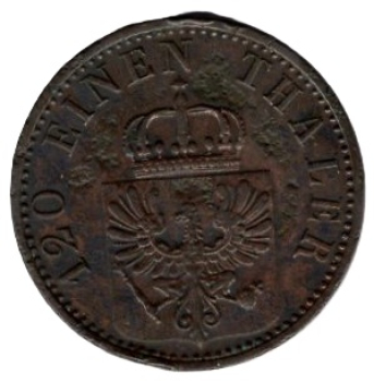 Prussia 3 Pfennig 1868 A Wilhelm I.