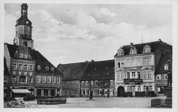 01896 Pulsnitz Marktplatz * um 1940