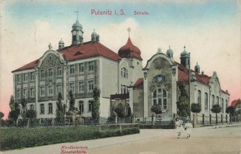 01896 Pulsnitz Schule o 1912