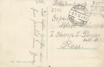 01896 Pulsnitz Schule o 1912