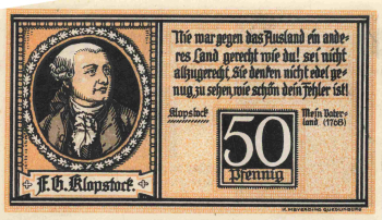 Quedlinburg Notgeldschein 50 Pfennig 1921