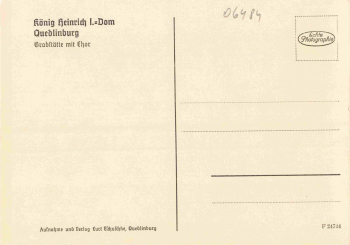 Quedlinburg Dom Grabstätte * um 1940