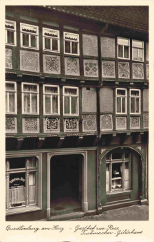 Quedlinburg Gasthof zur Rose Tuchmacher Gildehaus * um 1930