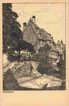 Quedlinburg Mühlenberg Künstlerkarte Lüttgens * um 1920