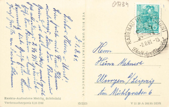 01734 Rabenau Sachsen Mehrbildkarte o 1961