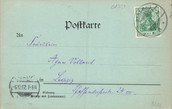 01734 Rabenau Sachsen Marktplatz mit Kirche Mondscheinkarte o 1902