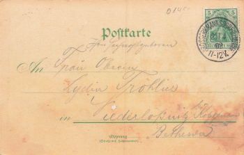 01454 Ullersdorf Radeberg Schmiedeschaenke Litho o 1902