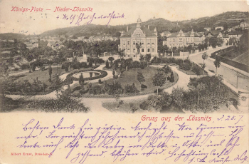01445 Niederloessnitz Radebeul Koenigsplatz o 1901