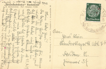 01445 Radebeul Grundschaenke E. Zschommerler o 1939