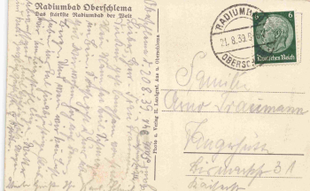 Radiumbad Oberschlema Erzgebirge o 1939