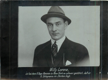 Radrennfahrer Willy Lorenz Echtfoto um1920