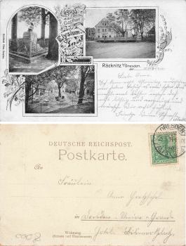 Raecknitz Dresden Gasthof Elysium A. Illgen o 1901