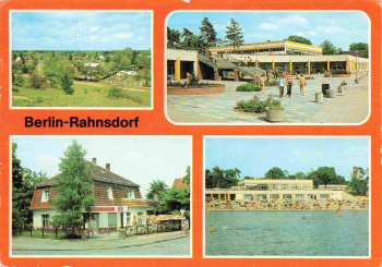 Rahnsdorf Berlin Mehrbildkarte o 1987