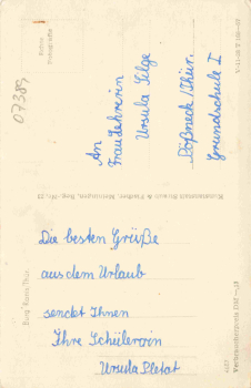 07389 Ranis Burg * 1957