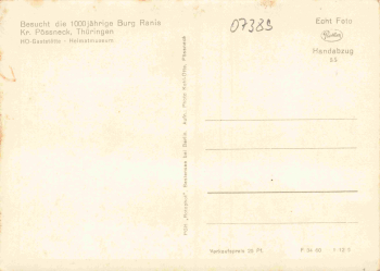07389 Ranis Burg * 1950