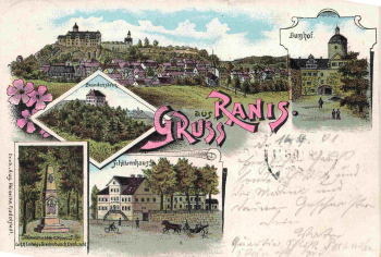 07389 Ranis Gruss aus ... Litho o 1901