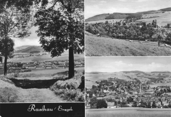 08352 Raschau Erzgebirge Mehrbildkarte gebraucht 1972